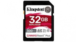 SDR2/32GB, Memory Card, 32GB, SD-Card, 300MB/s, 260MB/s, Kingston