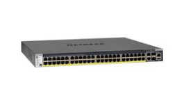 GSM4352PA-100NES, PoE Switch, Layer 3 Managed, 10Gbps, 480W, RJ45 Ports 50, PoE Ports 48, NETGEAR
