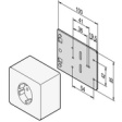 20118-537 Mounting plate for single socket