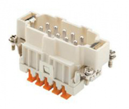 CSHM 10, male insert, 10 poles + PE, ILME