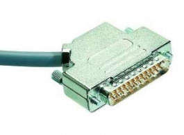 09670370333, D-Sub hood/side entry/Metal cover/37/designed for screw locking, Harting