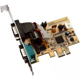 EX-44072, PCI-E x1 Card2x RS232 -, Exsys
