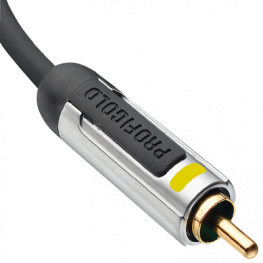 PROV5001, Composite video cable RCA-Plug RCA-Plug 1.0 m, PROFIGOLD