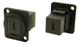CP30201, USB Adapter in XLR Housing, USB-C Socket - USB-C Socket, Cliff