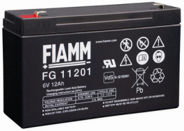 FG11201, Lead-Acid Battery, 6 V 12 Ah, FIAMM