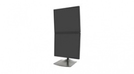 33-091-200, Dual Vertical Monitor Stand, 27", 100x100/75x75, 10.4kg, Black, Ergotron
