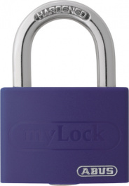 T65AL/40 PURPLE, Padlock 40 mm, ABUS