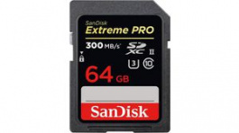 SDSDXPK-064G-GN4IN, Карта памяти; Extreme Pro; SD XC; 64ГБ; Считывание:300МБ/с, Sandisk