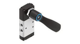 VHEF-HS-P53C-M-G18, Manual Hand Lever Valve, Mechanical Spring Return, 3/2, -95kPa ... 1MPa, G1/8", Festo