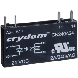 CN240A24, Реле: полупроводниковое; Uупр:15?30ВDC; 2А; 24?280ВAC; THT; SIP, Sensata