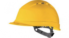 QUAR1JA, Safety Helmet Size Adjustable Yellow, Delta Plus