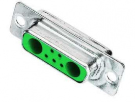 09692015072, D-Sub Mixed Cable Connector 7W2/Female connector/7W2/through hole 3.1 mm, Harting