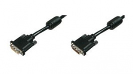 AK-320200-050-S, Video Cable, DVI-D 24 + 1-Pin Male - DVI-D 24 + 1-Pin Female 5m, DIGITUS