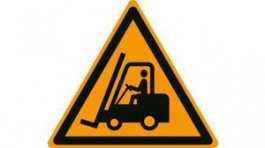 RND 605-00167, Forklift Sign, Warning, Triangular, Black on Orange, Plastic, 1pcs, RND Lab