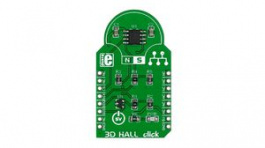 MIKROE-1987, 3D Hall Click Magnetic Position Sensor Module 5V, MikroElektronika