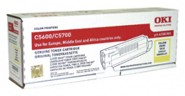 43381905, Toner yellow, Oki