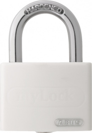 T65AL/40 WHITE, Padlock 40 mm, ABUS