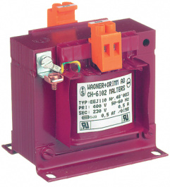EJ 96A-35,7, Isolating transformer 110 VA 400 VAC 230 VAC, Wagner+Grimm