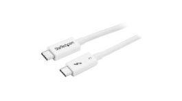 TBLT34MM50CW, USB Cable Thunderbolt 3 Plug - Thunderbolt 3 Plug 500mm White, StarTech.com