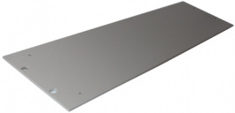 C193PSNHH, Front plate 2 HE silver, CamdenBoss