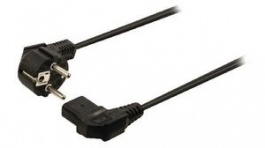 RND 465-00938, Mains Cable Type F (CEE 7/4) - IEC 60320 C13 5m Black, RND Connect