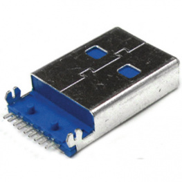 692112030100, Plug horizontal, 9, USB 3.0 A SMD, WURTH Elektronik