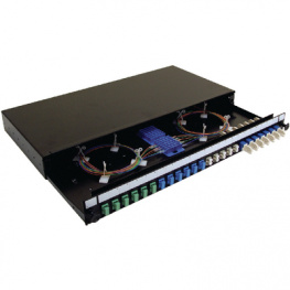 S03XXX00/M, Patch panel for 24x SC/E2000 simplex or 24x LC/MTRJ duplex, AFL Hyperscale