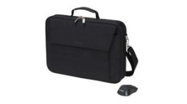 D31686, Notebook Bag with Wireless Mouse, Shoulder Strap, 15.6" (39.6 cm), Multi, Black, Dicota