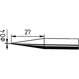 842UDLF, Soldering tip Pencil-point, extra long, Ersa
