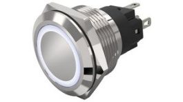 82-6651.1154, Illuminated Pushbutton 1CO, IP65/IP67, LED, White, Momentary Function, EAO
