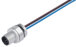 09-3491-722-12, Panel-mount plug, 713 series 12-pole Pole no. 12, Binder