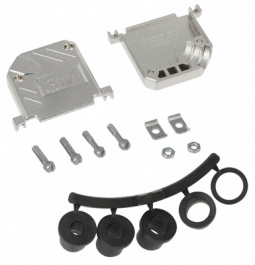 3357-6525-1C, D-Sub metallized hood Poles 25, 3M