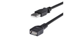 USBEXTAA6BK, Extension Cable USB-A Plug - USB-A Socket 1.8m USB 2.0 Black, StarTech.com