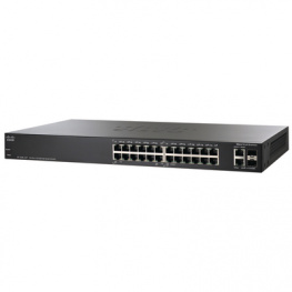SF200E-24P-EU, SwitchSwitch 24x 10/100 (12x PoE), 2x 1000 2x SFP 19", Cisco Systems