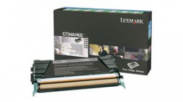 C734A1KG, Toner Cartridge, 8000 Sheets, Black, Lexmark