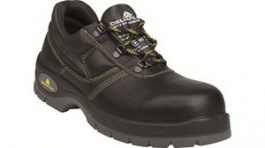 JET2SPNO41, Essential Leather Safety Trainer Size=41 Black, Delta Plus