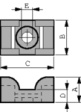 TC-141 Cable tie mount 1.2...4.8 mm PU=100 ST