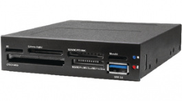 IB-865, 3.5^ multi-function panel, USB 3.0, black, ICY BOX