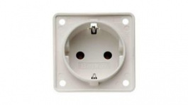 941852502, Wall Outlet INTEGRO 1x DE Type F (CEE 7/3) Socket Flush Mount 16A 250V White, Berker