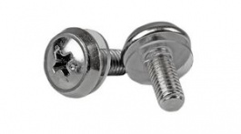 CABSCREWSM5, Mounting Screws, Pack of 100 Pieces, M5, 12mm, Nickel-Plated Steel, StarTech.com