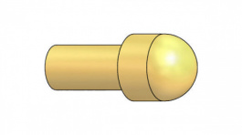 5110/G-D-1.5N-AU-2.3 C, Spring contact 10 A 17.1 mm Round Head, Hartmann