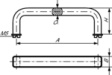 277.3 Bow handle, aluminium 120 mm