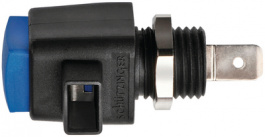 ESD 798 / GE, Quick-release terminal diam. 4 mm yellow, Schutzinger