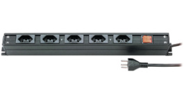 19 6117 5K3 S, Multiple socket outlet, 6xJ (T13), 3 m, Steffen
