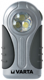 LED SILVER LIGHT 3AAA, LED LED torch 28 lm silver/black, Varta