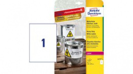 L4775-8, Weatherproof Labels, 1, Permanent, 210 x 297 mm, Zweckform