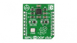 MIKROE-1719, MPU 9DOF Click 9-Axis Motion Tracking Module 3.3V, MikroElektronika