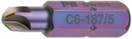 C6-187/4, Torq-Set bit 25 mm 4, PB Swiss Tools
