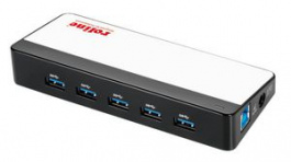 14025029, USB Hub, USB 3.1, USB B Socket, Black / White, 7x USB A Socket - USB B Socket, Roline