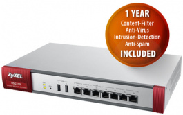 USG210-EU0102F, ZyWALL USG210 + service bundle (1 year), ZYXEL